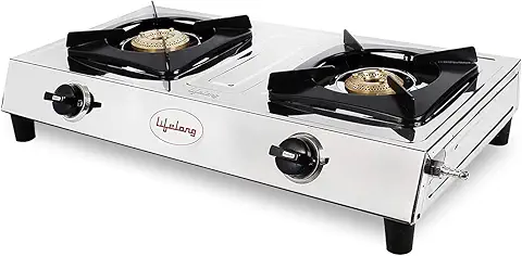 2-Burner Stainless Steel Gas Stove